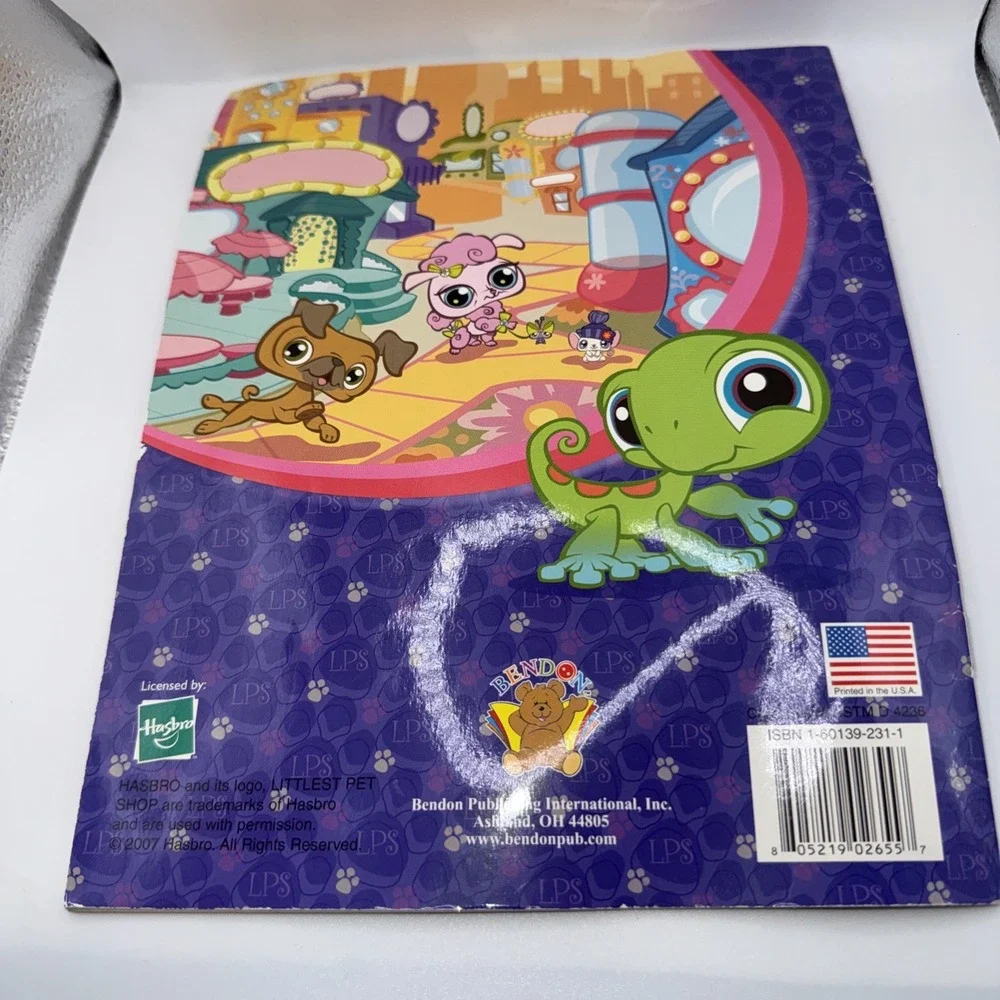 Littlest Pet Shop Coloring & Activity  Book 2007 Crayons HTF Rare LPS